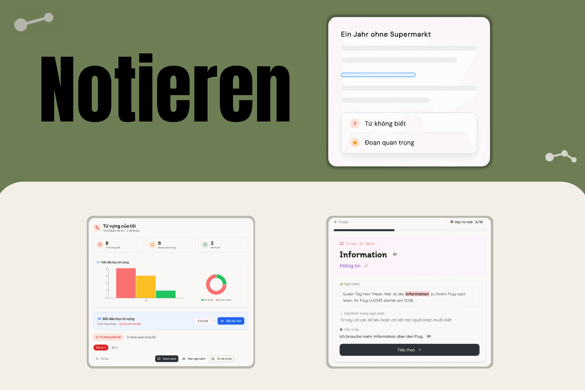 Notizen — Ghi chú thông minh